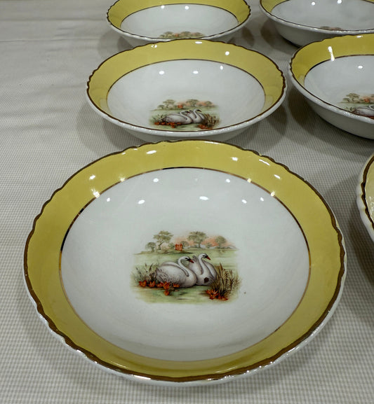 Bowls de porcelana francesa Moulin des Loups Orchies X UD.
