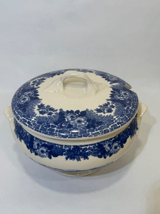 Sopera inglesa azul Tableware Ltd., Staffordshire (Ironstone)