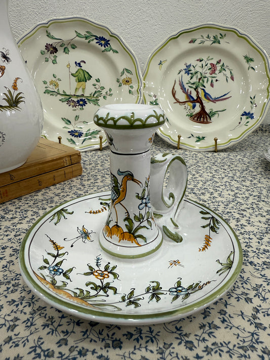 Palmatoria Moustiers Francia. Pintada a mano