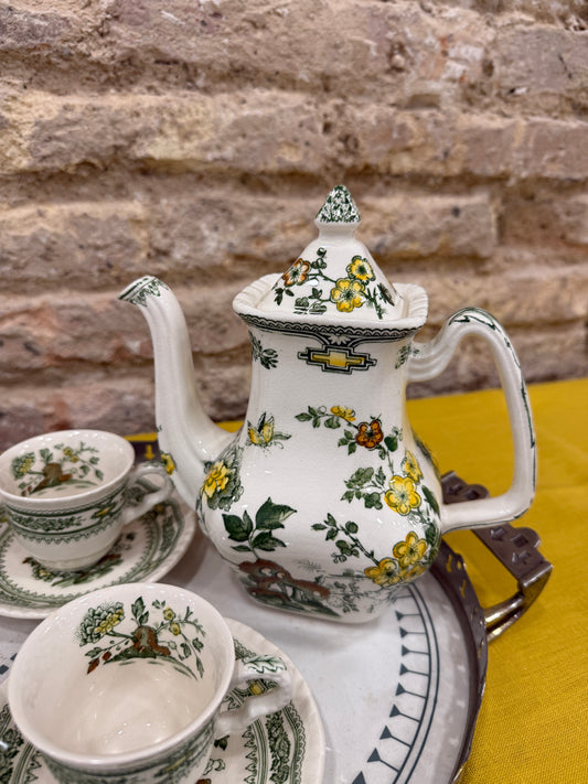 Cafetera de loza inglesa Mason’s , Manchu