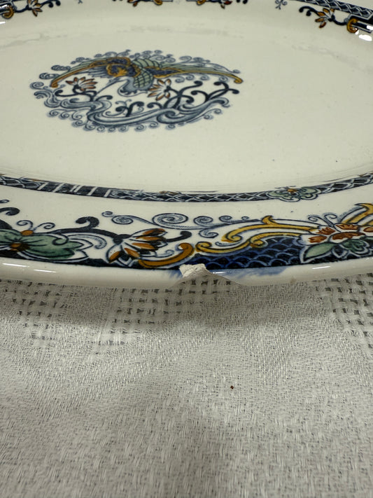 Fuente ovalada Longwy modelo Chinois