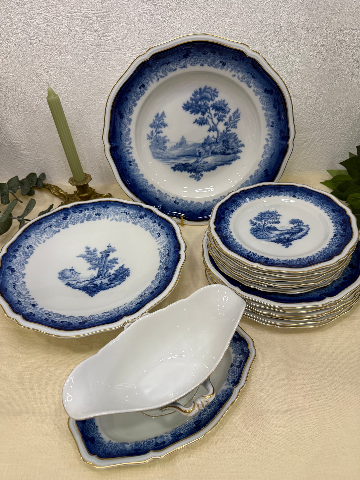 Platos llanos antiguo Rosenthal Chippendale X (UD.)