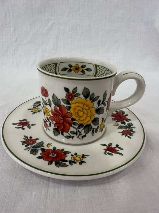 Taza con plato Villeroy & Boch “Summerday” Café o té vintage (X UD.)