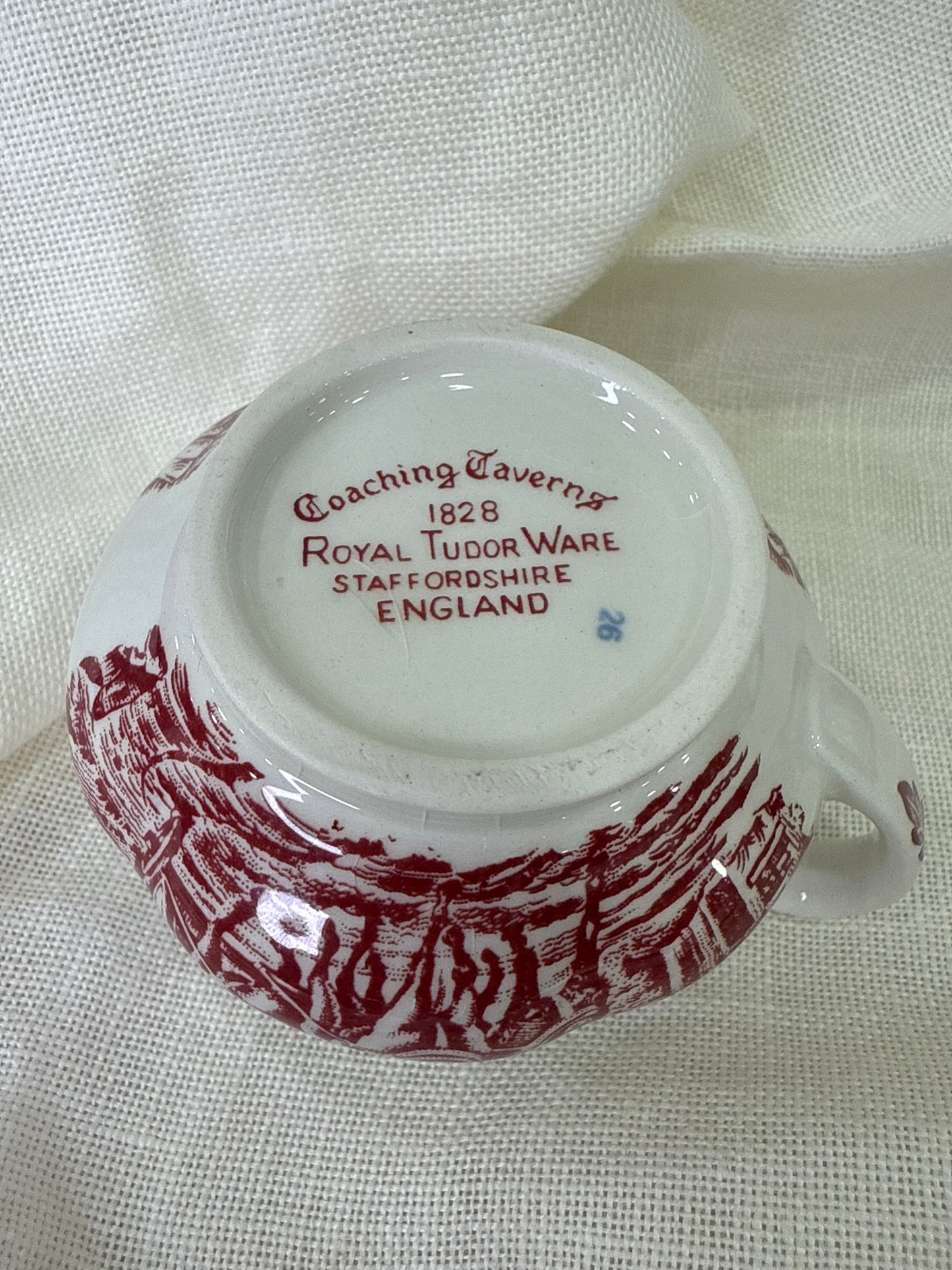 Juego de desayuno inglés Coaching Taverns – Royal Tudor Ware, Staffordshire