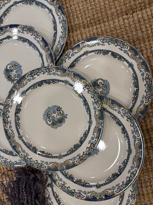 Platos llanos Longwy Chinois X UD.