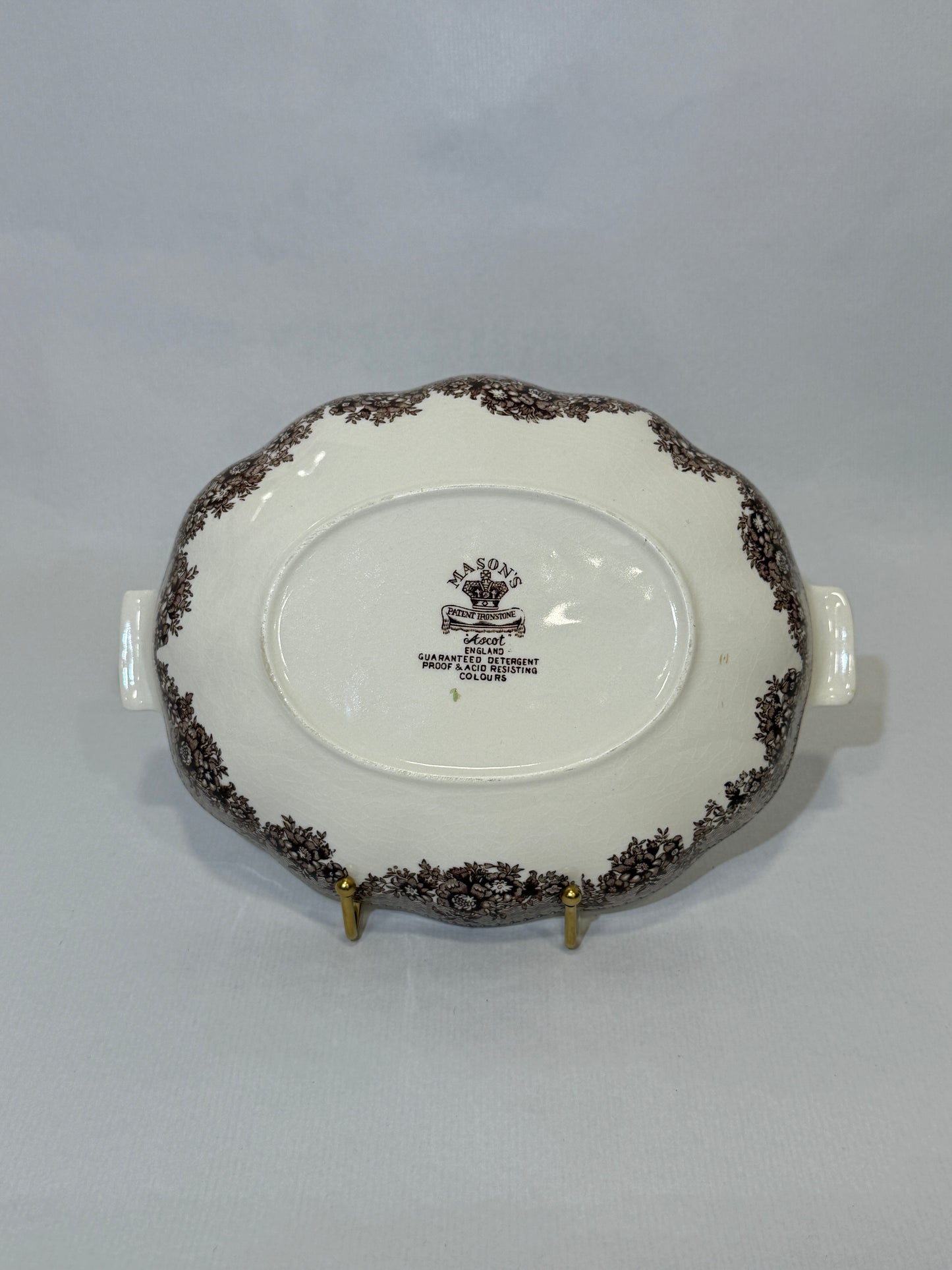 Fuente honda con asas Mason’s Ascot