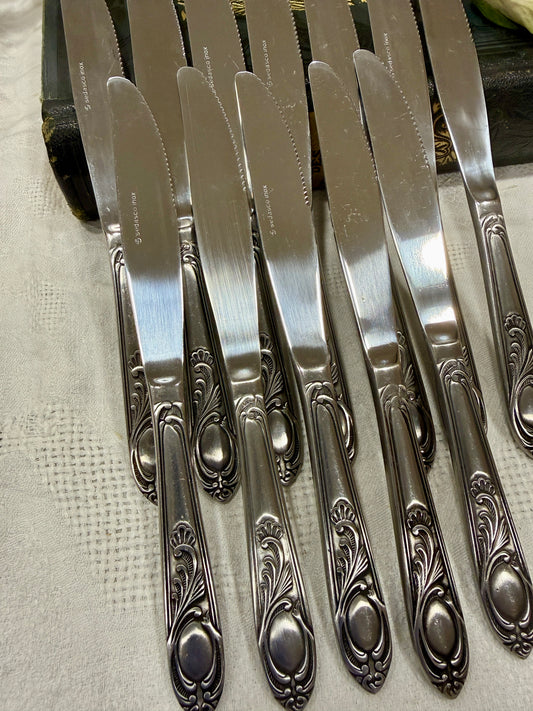 Cuchillos de mesa vintage Sedasco Inox · Francia