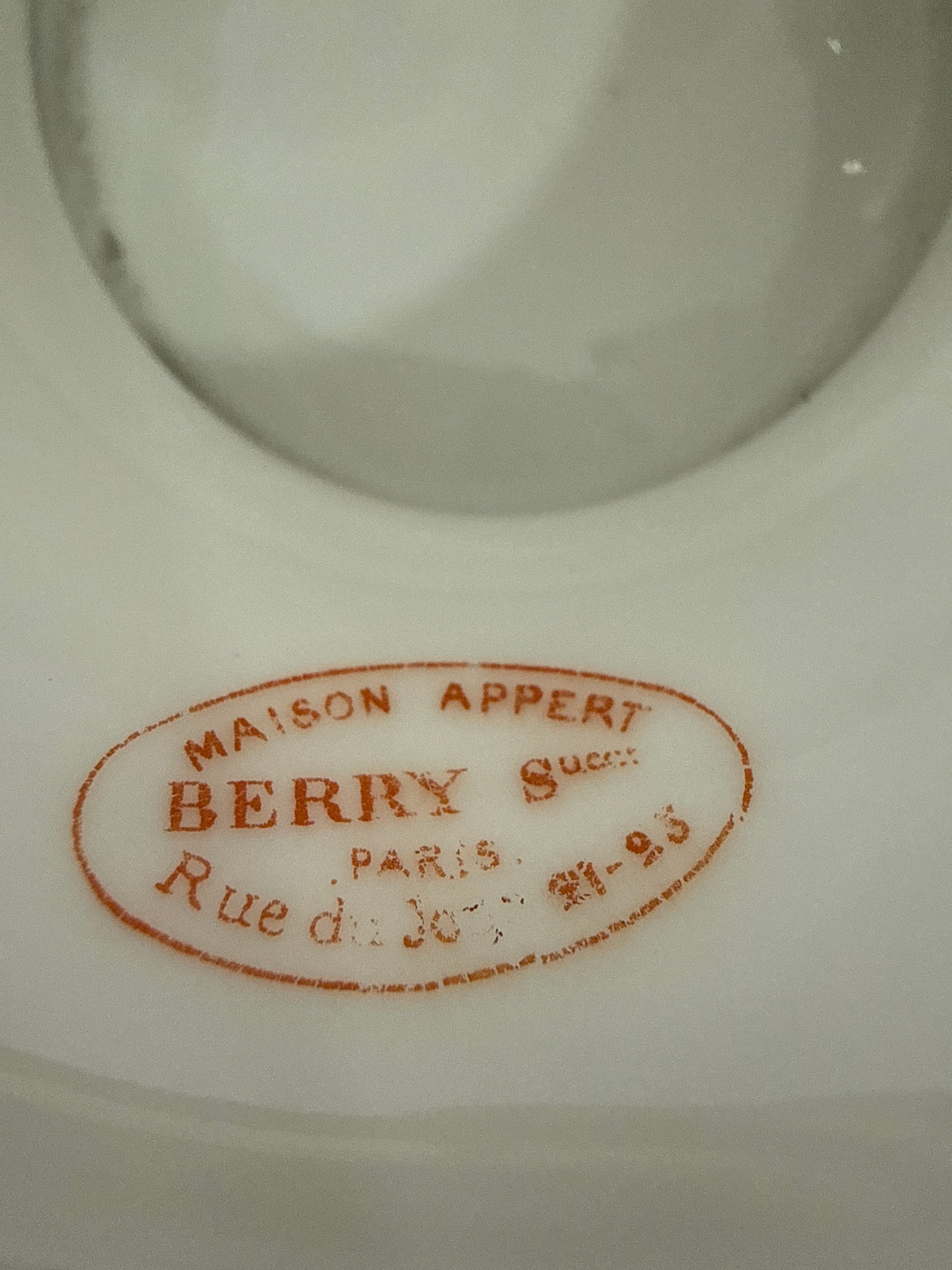 Compotier antiguo francés Maison Appert Paris c. 1900