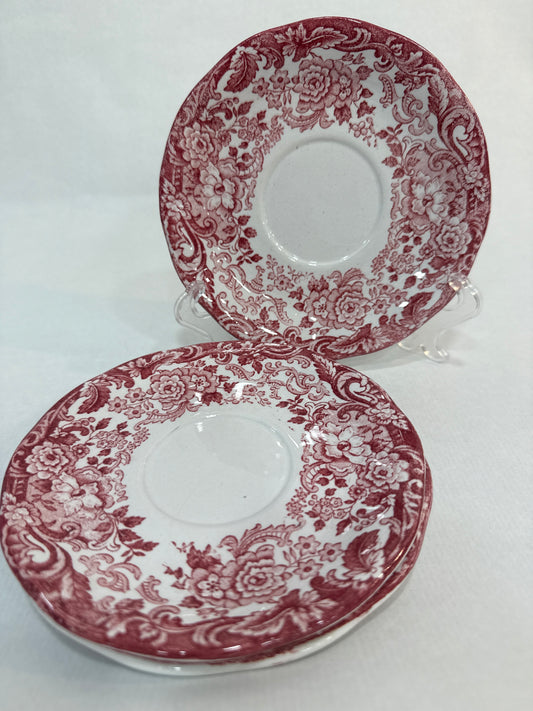 Conjunto de 3 platos pequeños Pickman – Cartuja de Sevilla (c. 1940–60)