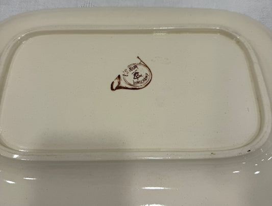 Fuente rectangular Longchamp – Escenas de caza en sepia (terre de fer), ca. 1890–1900