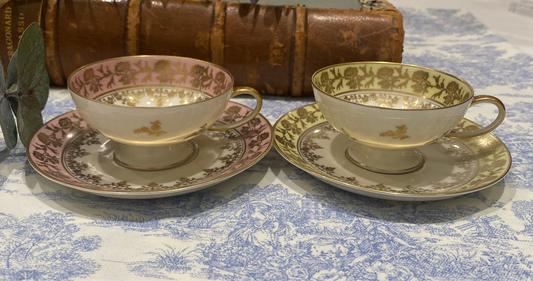 Pareja de tazas de porcelana Rosenthal Selb Germany años