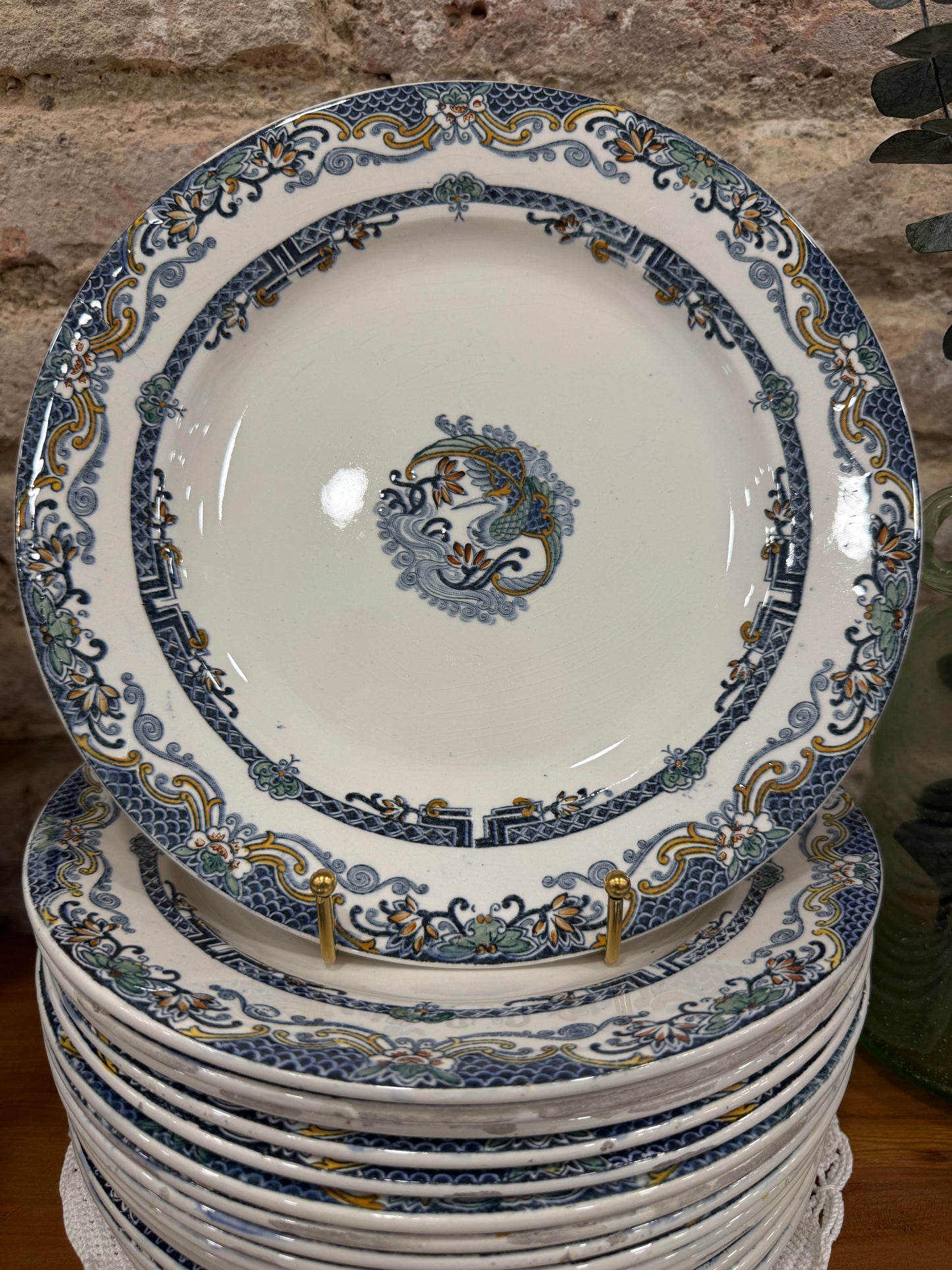 Platos llanos Longwy Chinois X UD.