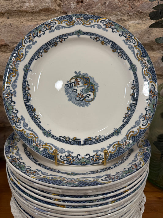 Platos llanos Longwy Chinois X UD.