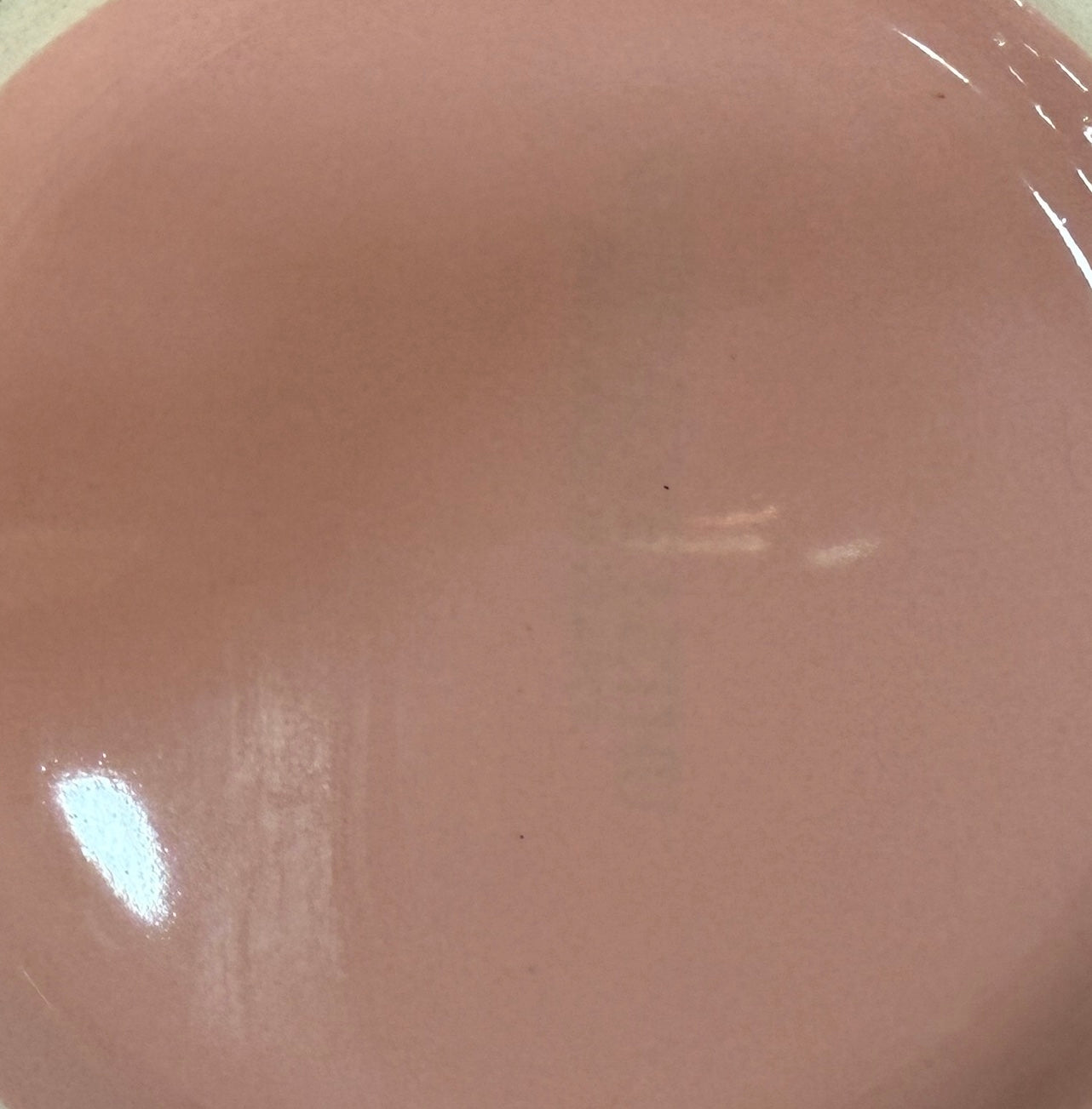 Tetera vintage Geneviève Lethu en cerámica rosa
