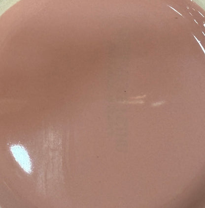 Tetera vintage Geneviève Lethu en cerámica rosa