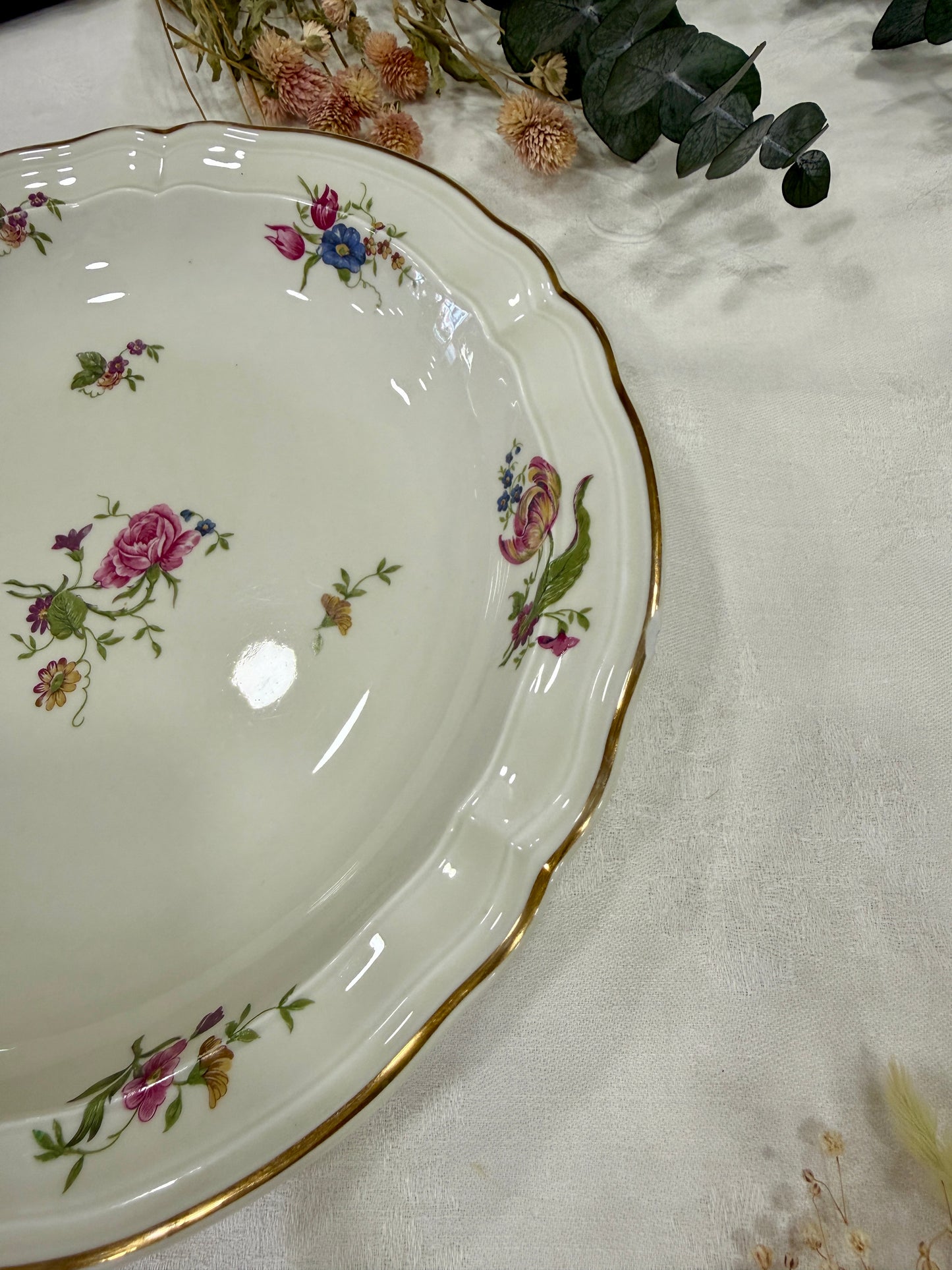Vajilla Bernardaud Limoges antigua de porcelana francesa