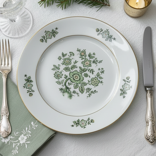 Plato llano de porcelana Alt Tirschenreuth Árbol de la Vida