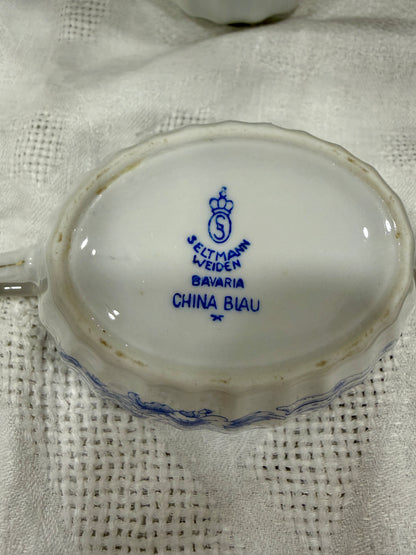 Porcelana vintage Seltmann Weiden · China Blau & Theresia