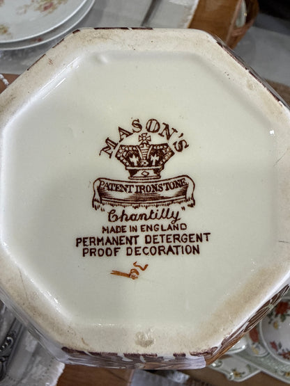 Jarra antigua Mason’s Ironstone Chantilly