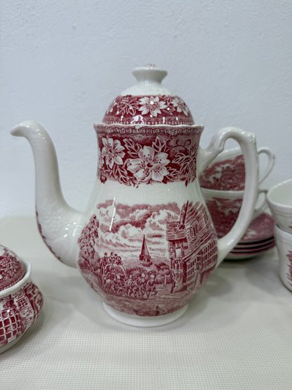 Juego de desayuno inglés Coaching Taverns – Royal Tudor Ware, Staffordshire