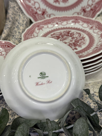 Juego de postre Hutschenreuther  Windsor Rot