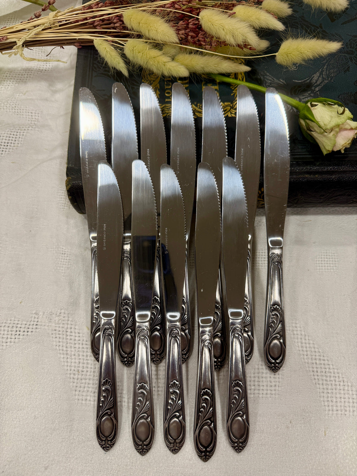 Cuchillos de mesa vintage Sedasco Inox · Francia