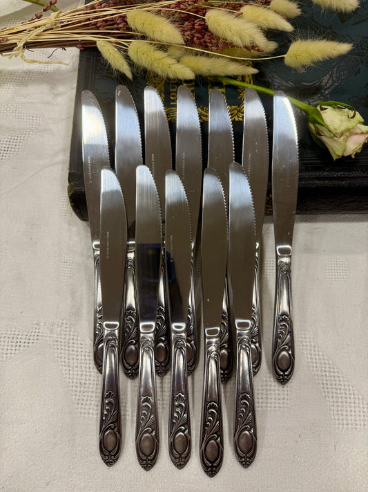 Cuchillos de mesa vintage Sedasco Inox · Francia