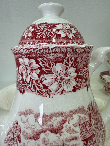 Juego de desayuno inglés Coaching Taverns – Royal Tudor Ware, Staffordshire