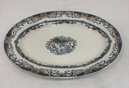 Fuente ovalada Longwy modelo Chinois