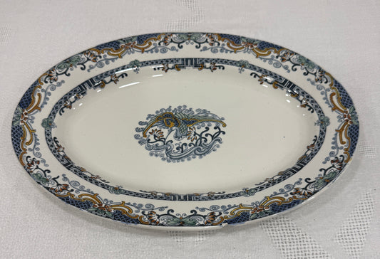 Fuente ovalada Longwy modelo Chinois