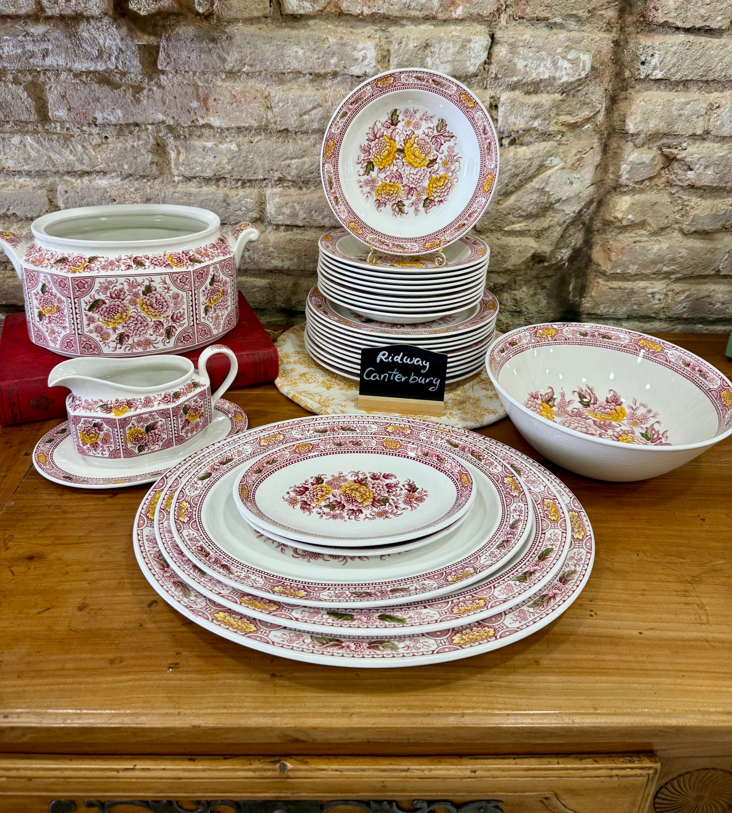 Ridgway Canterbury Ironstone vajilla inglesa antigua