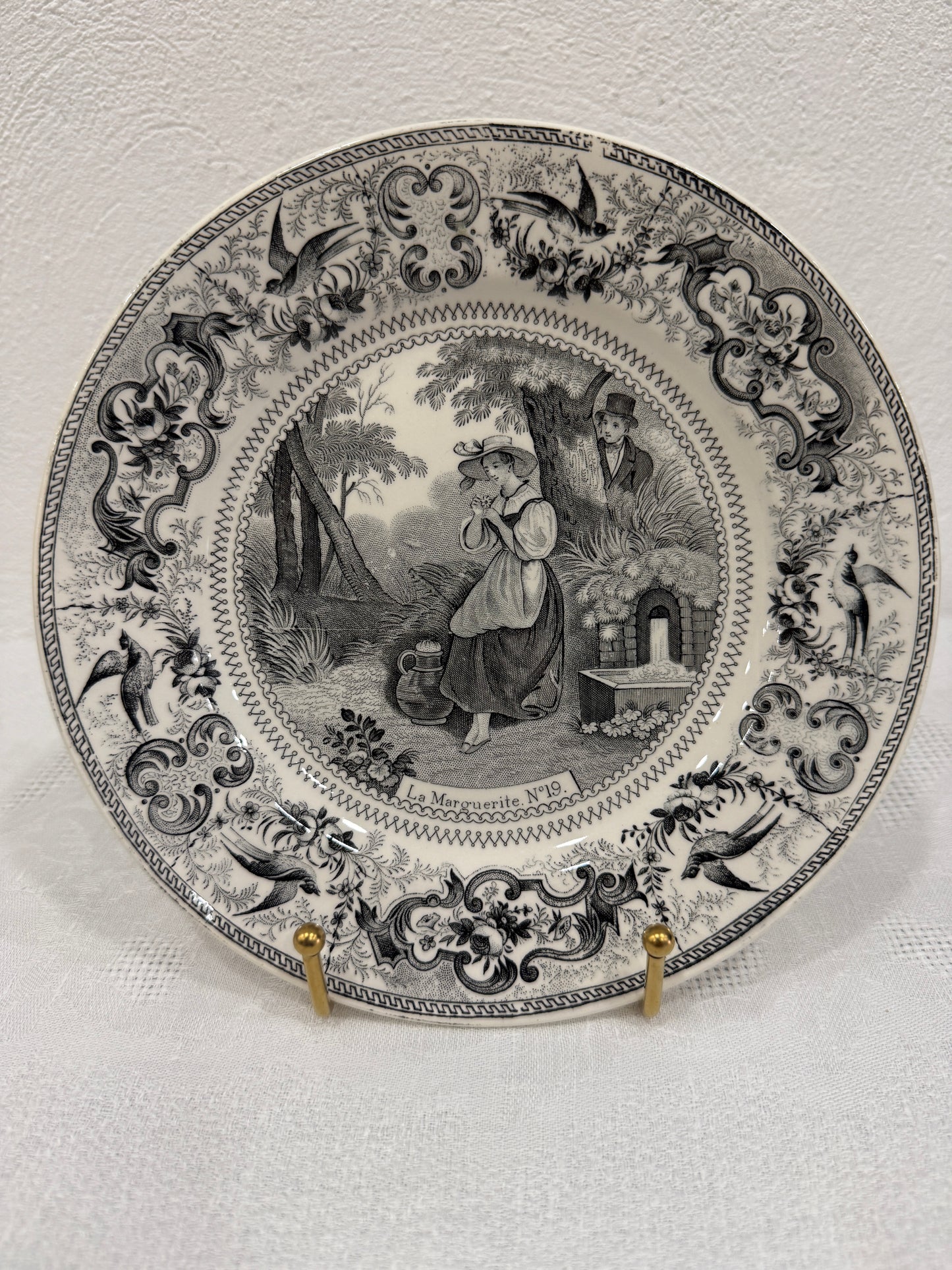 Platos Parlantes – Serie Scènes de la vie quotidienne (Hautin & Boulenger, Choisy-le-Roi, 1863–1878)