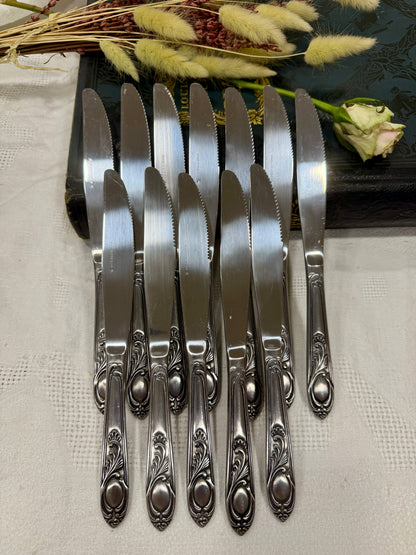 Cuchillos de mesa vintage Sedasco Inox · Francia