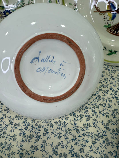 Palmatoria Moustiers Francia.  Pintada a mano