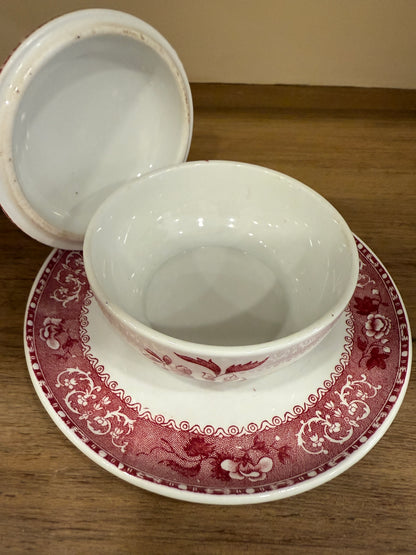 Bombonera con plato modelo Spode Copeland Camilla