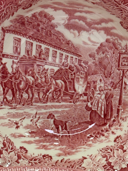 Vajilla inglesa Royal Tudor Ware Coaching Taverns para 6 personas