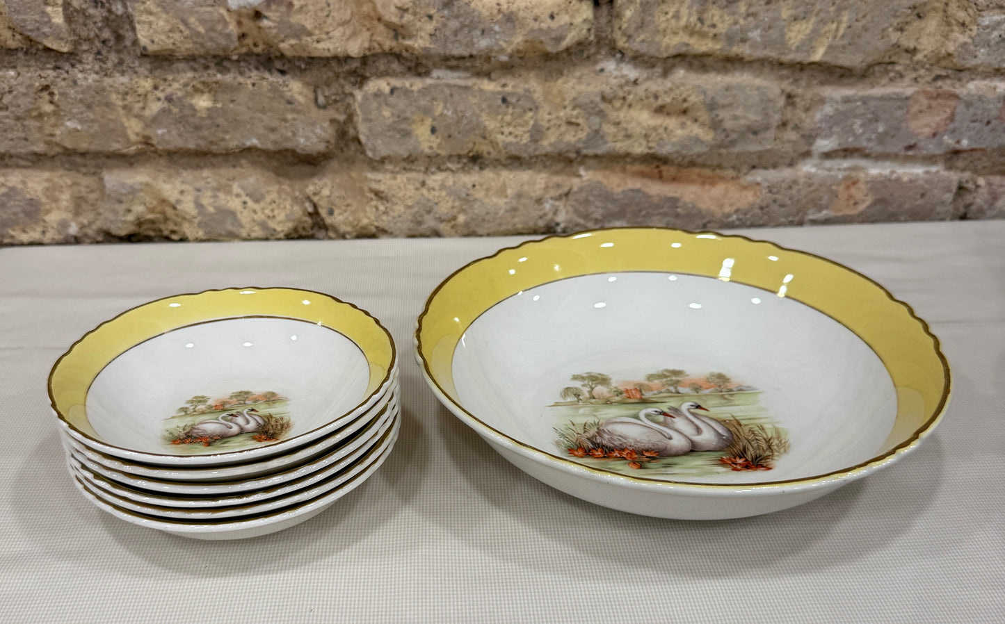 Ensaladera de porcelana Moulin des Loups Orchies