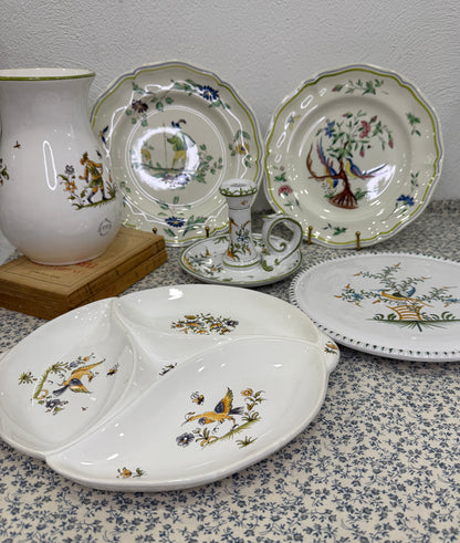 Fuente Moustiers Francia                 3 compartimentos Pintada a mano