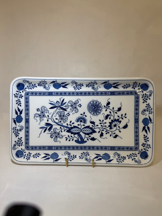 Fuente Hutschenreuther patrón cebolla (Zwiebelmuster)