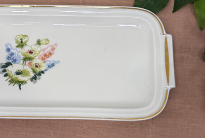 Vajilla completa Haviland Limoges – Elegancia francesa con flores campestres (Francia, s. XX)