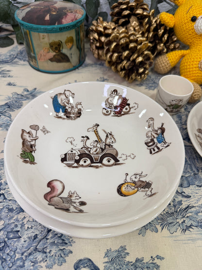 Conjunto infantil antiguo Johnson Bros Playtime