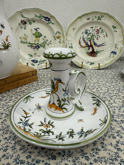 Palmatoria Moustiers Francia.  Pintada a mano