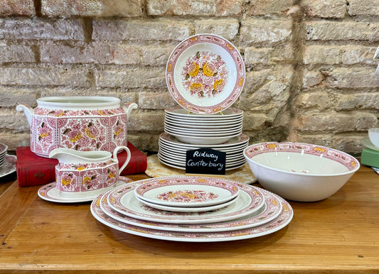 Ridgway Canterbury Ironstone vajilla inglesa antigua