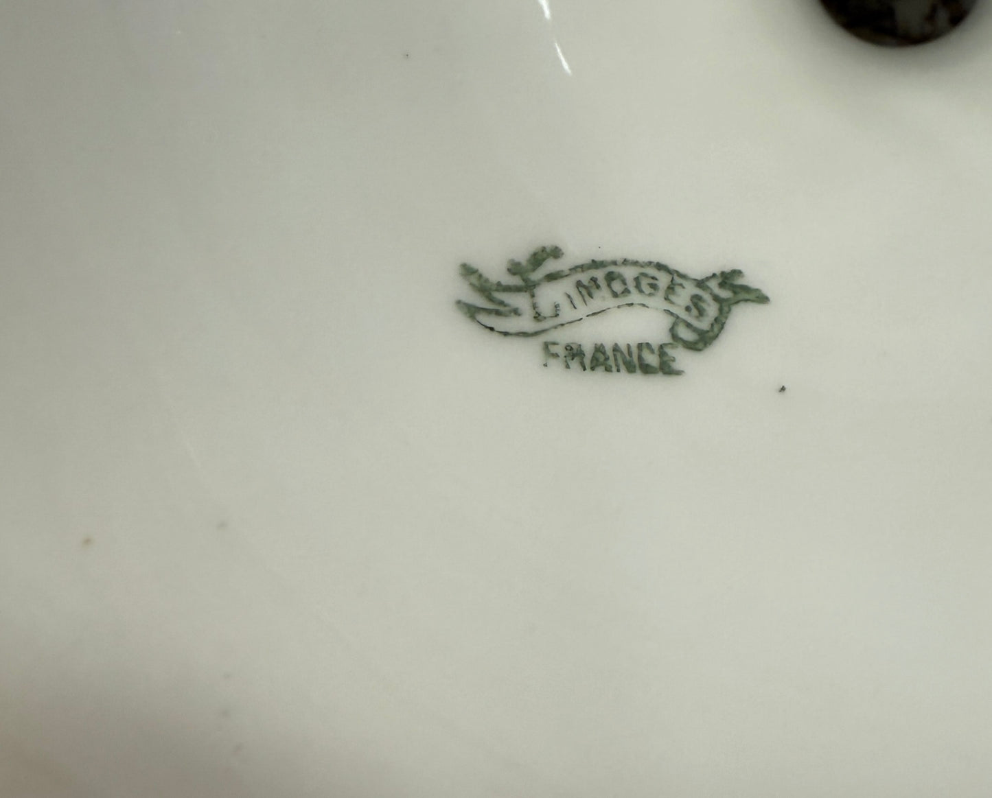 Compotier de porcelana de Limoges, Francia siglo XX