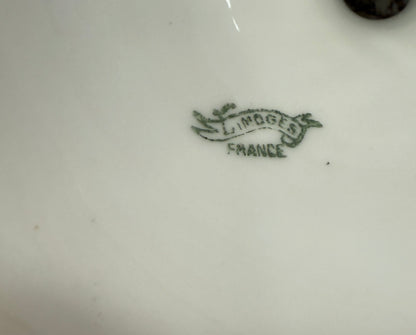 Compotier de porcelana de Limoges, Francia siglo XX