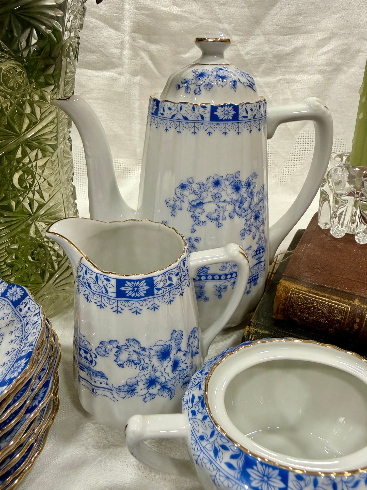 Porcelana vintage Seltmann Weiden · China Blau & Theresia