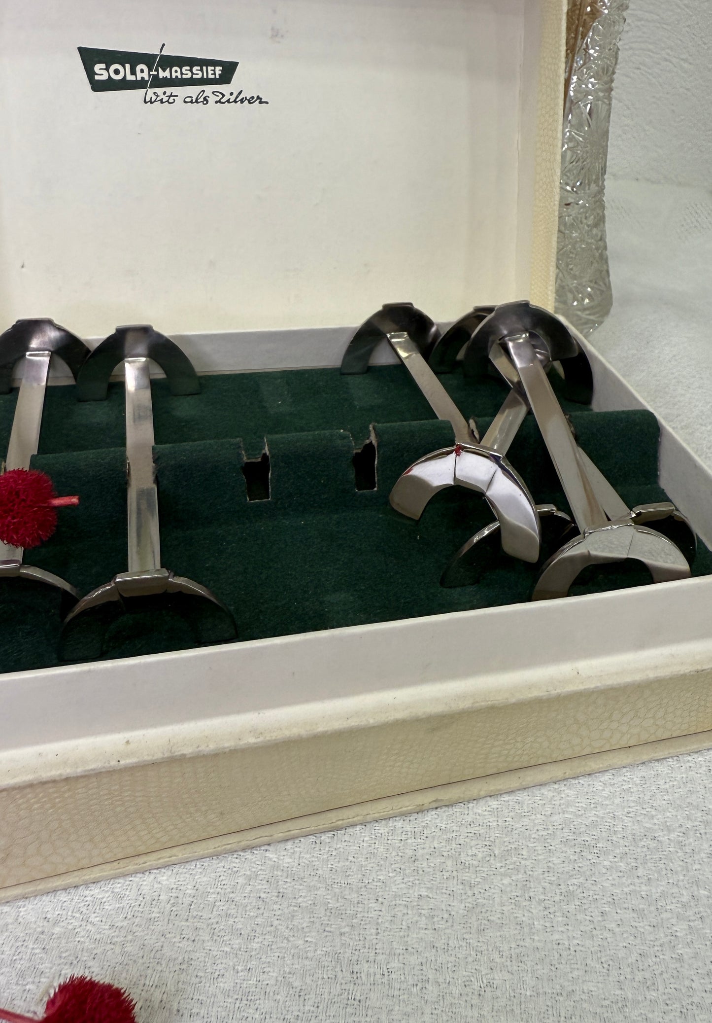 Reposacubiertos vintage SOLA Massief Set de 6 unidades