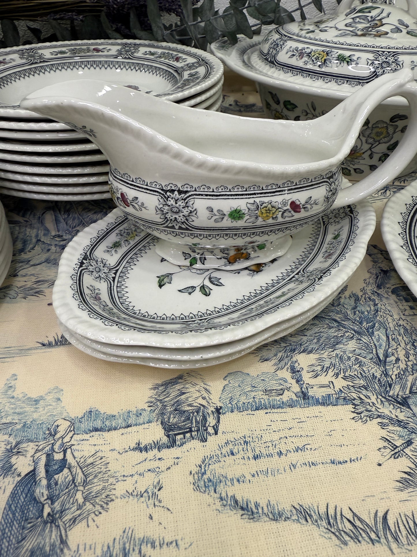 {{product_title}} vajilla antigua porcelana vintage francesa decoración mesa elegante