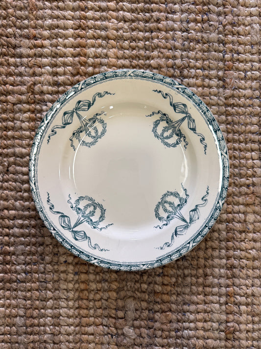 Vajilla francesa antigua Montholon Salins circa 1900 Platos, fuentes y ensaladeras