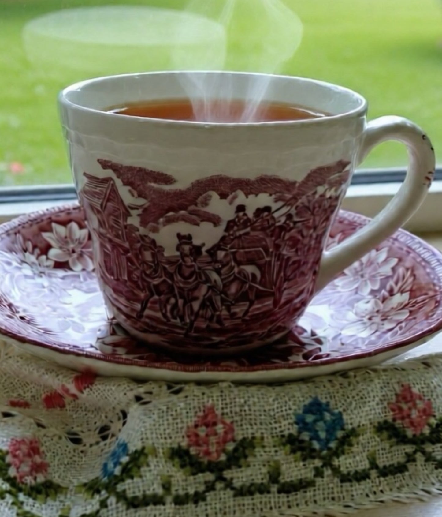 Juego de desayuno inglés Coaching Taverns – Royal Tudor Ware, Staffordshire